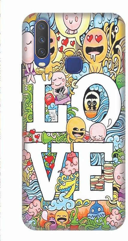 SPBR Back Cover for Vivo Y12  (Multicolor, 3D Case)