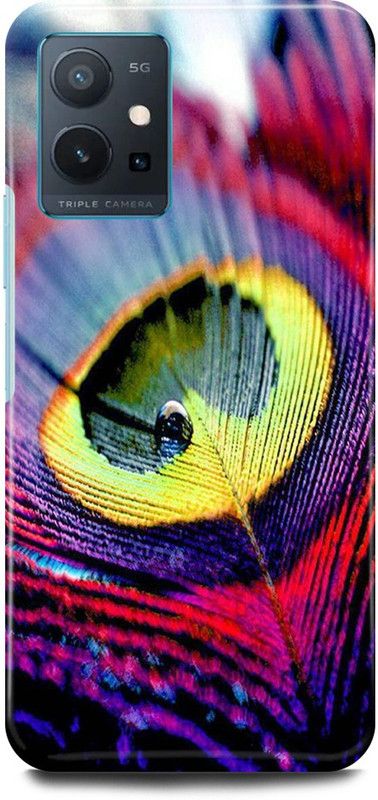 play fast Back Cover for Vivo T1 5G, V2141 PEACOCK, FEATHER, MOR, PANKH  (Multicolor, Hard Case, Pack of: 1)