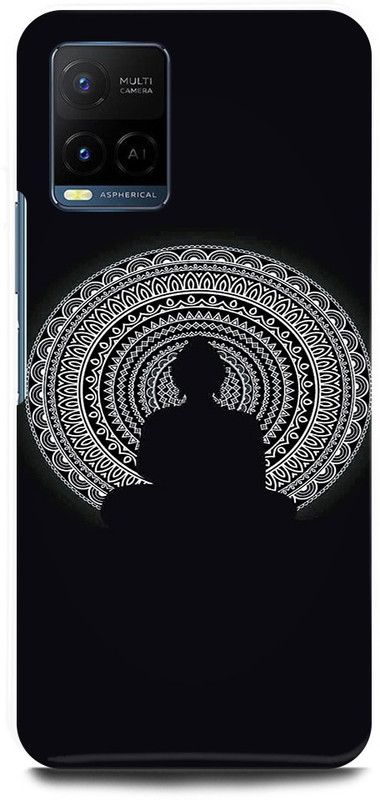 JUGGA Back Cover for Vivo Y21A, V2149, GAUTAM, BUDDHA, LORD, NAMO, BUDDHAYE  (Black, Hard Case, Pack of: 1)