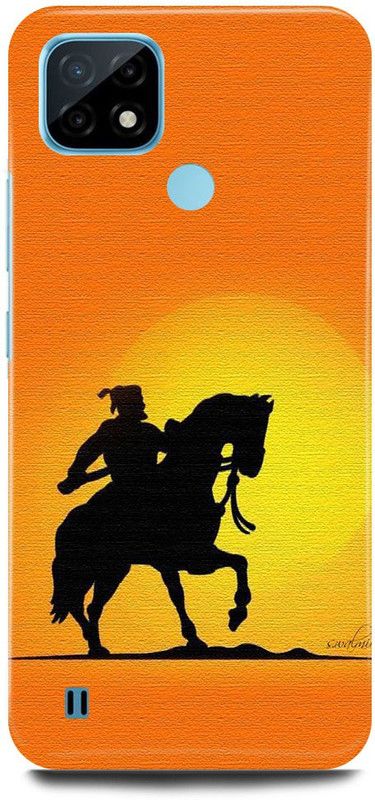 FRONK Back Cover for Realme C21, RMX3201, CHATRAPATI, SHIVA, JI, MAHARAJ, MARATHA,HISTORY, KING  (Yellow, Hard Case, Pack of: 1)