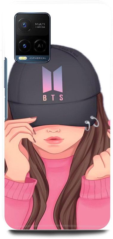play fast Back Cover for Vivo Y21E BTS, CUTE, GIRL, ARMY, LOVE, MUSIC, KOREAN, SINGERS  (Pink, Hard Case, Pack of: 1)