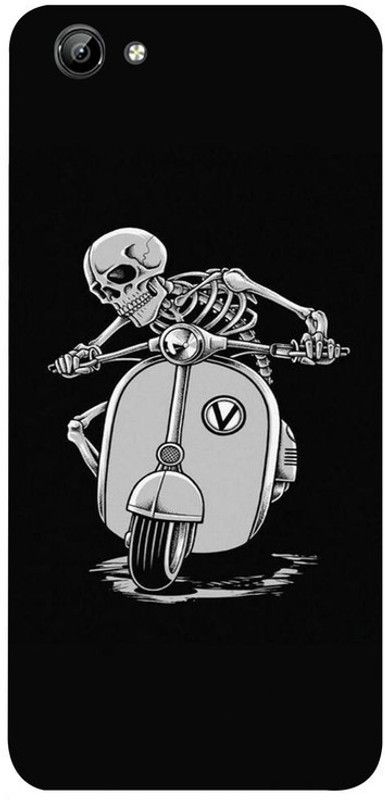 Golden Mask Back Cover for Vivo Y71 Scooter With Skeleton  (Multicolor, Waterproof, Silicon, Pack of: 1)