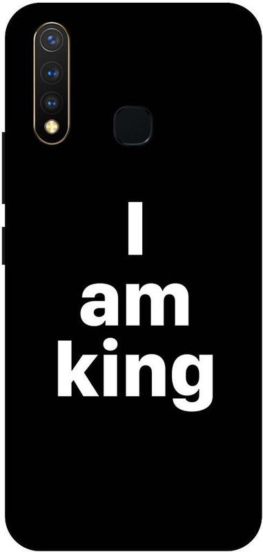 SSMORYA Back Cover for Vivo U20 (I Am King) Printed Back Cover  (Multicolor, Waterproof, Pack of: 1)