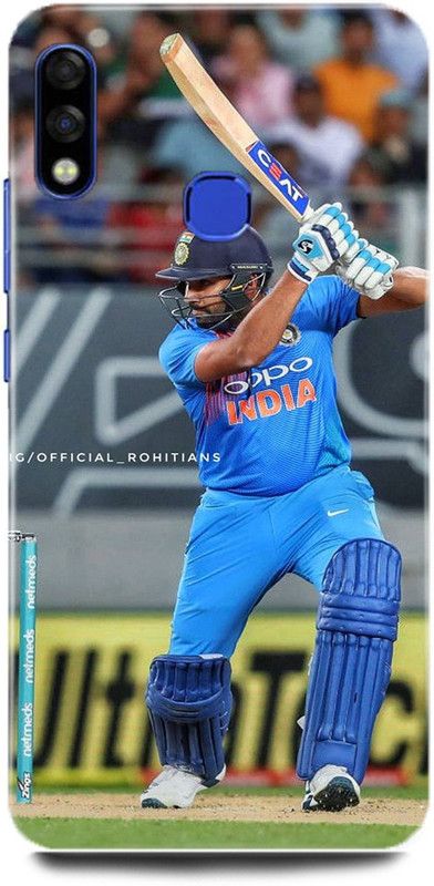 FRONK Back Cover for Infinix Hot 7, X625C, ROHIT, SHARMA, INDIAN, PLAYER, MUMBAI, INDIANS  (Blue, Hard Case, Pack of: 1)