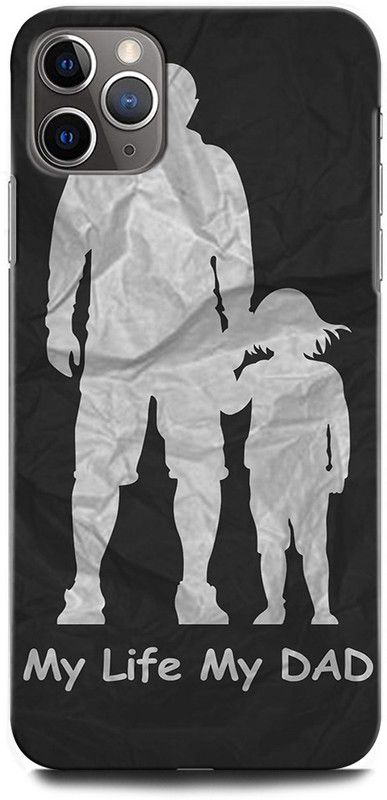 ORBIQE Back Cover for APPLE iPhone 11 Pro Max FATHER SON LOVE, FATHER LOVE, MY LIFE MY DAD, DAD LOVE  (Multicolor, Hard Case, Pack of: 1)