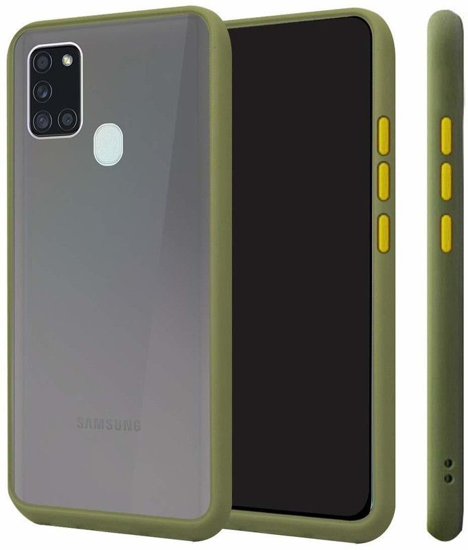 Mobyro Back Cover for Samsung Galaxy M31 Transparent Hybrid Smoke Case Cover  (Green, Pack of: 1)