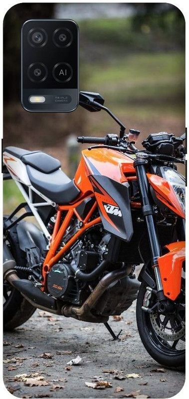 VS PRINT LINK Back Cover for OPPO A54 \ CPH2239 \ KTM BIKE,BULLET,Royal Enfield,Printed back cover  (Orange, Hard Case, Pack of: 1)