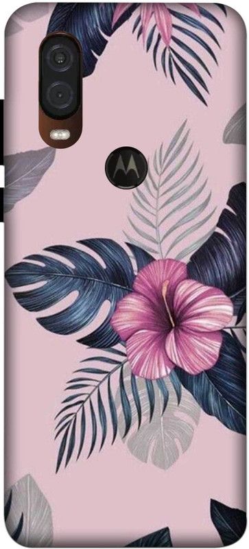 NDCOM Back Cover for Motorola One Vision Flowers Printed  (Multicolor, Hard Case, Pack of: 1)