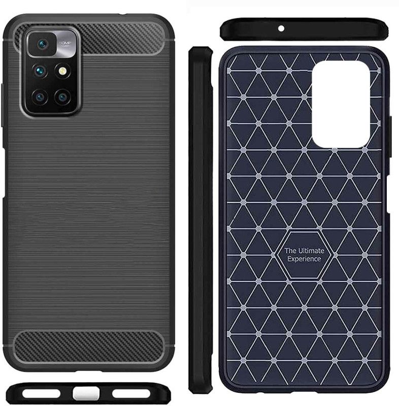 Instyle Back Cover for Mi Redmi 10 Prime  (Black, Grip Case, Pack of: 1)