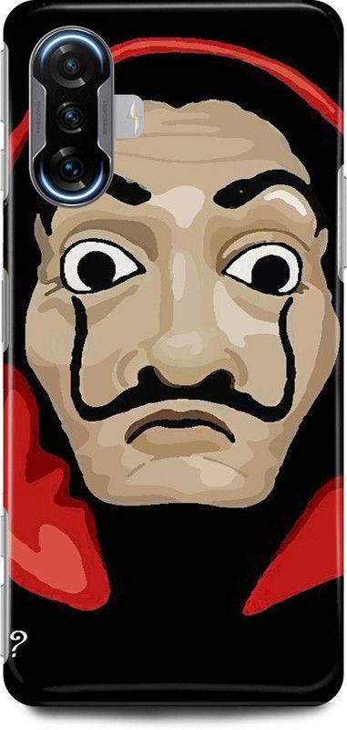play fast Back Cover for POCO F3 GT MONEY, HEIST, WEB, SERIES, MASK, BELLA, CIAO  (Red, Hard Case, Pack of: 1)