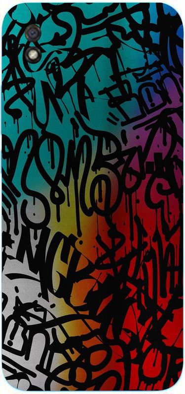 AsSkin Redmi 9A, redmi 9a, Mi 9A Mobile Skin  (Ultra Super Graffiti Text With High Matte Finish.)