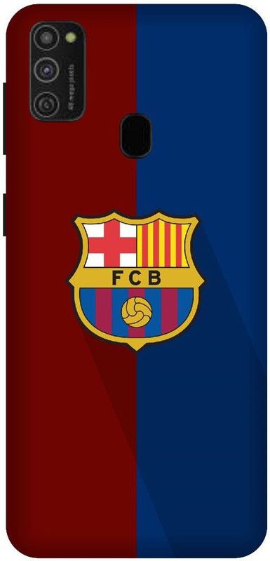 UMPRINT Back Cover for Samsung Galaxy M21 Barcelona FCB, Messi, Football Printed Back Cover  (Multicolor, Hard Case, Pack of: 1)