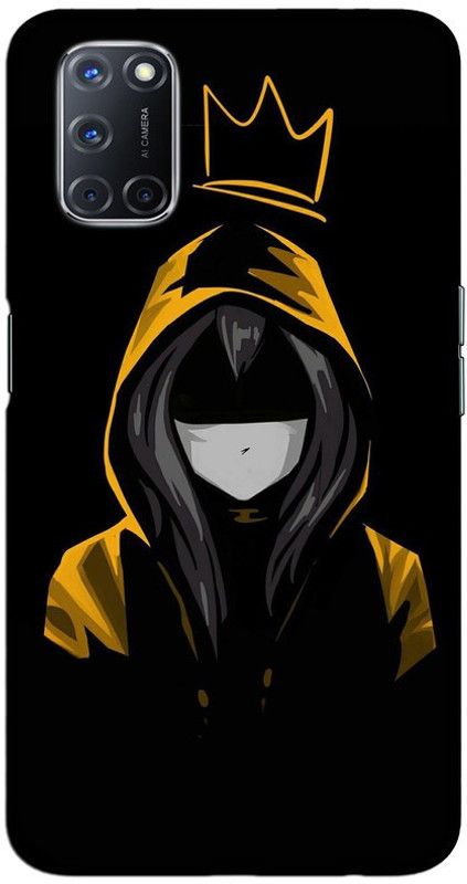 CROKIAN Back Cover for OPPO A52 Girl Sketch Back Cover  (Multicolor, Hard Case, Pack of: 1)
