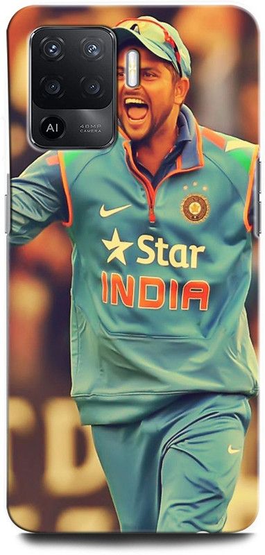 ORBIQE Back Cover for OPPO F19 Pro CPH2285 SURESH RAINA, INDIAN CRICKETER, SPORT  (Multicolor, Hard Case, Pack of: 1)