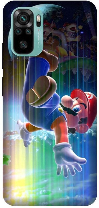 Yoprint Back Cover for Redmi Note 10 Mario game back cover  (Multicolor, Hard Case, Pack of: 1)