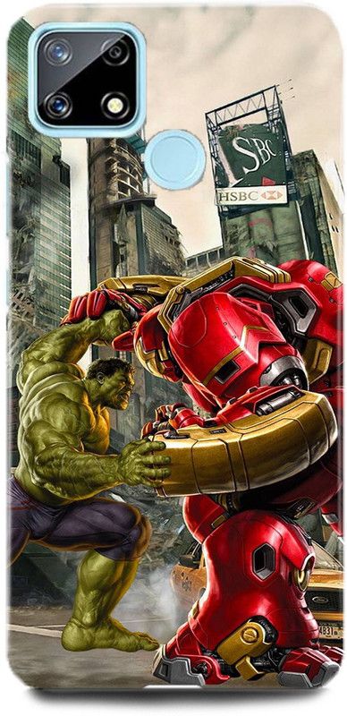 FUGGA Back Cover for realme C25, RMX3193, HULK, AVENGER, ANGRY, HULK, AVENGERS  (Multicolor, Hard Case, Pack of: 1)