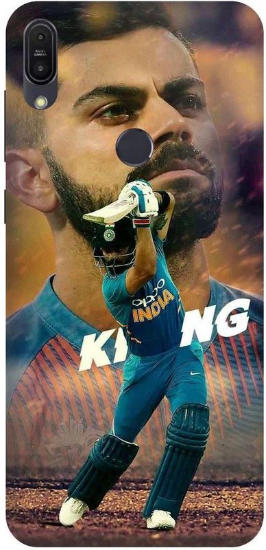 FRONK Back Cover for ASUS Zenfone Max Pro M1, VIRAT, KOHLI, INDIAN, PLAYER, RCB  (Blue, Hard Case, Pack of: 1)