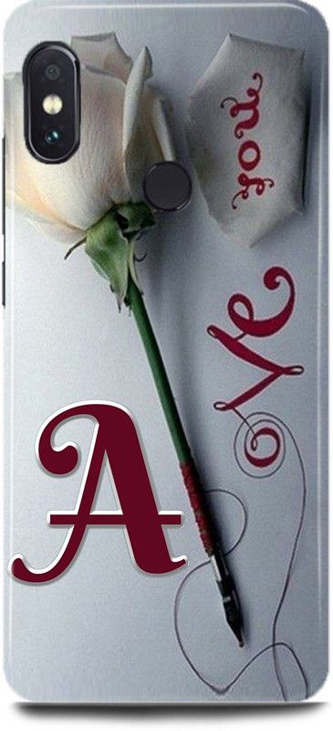 MP ARIES MOBILE COVER Back Cover for Mi A2/MZB6439IN, A Loves A Name,A Name, A Letter, Alphabet,A Love A NAME  (Multicolor, Hard Case, Pack of: 1)