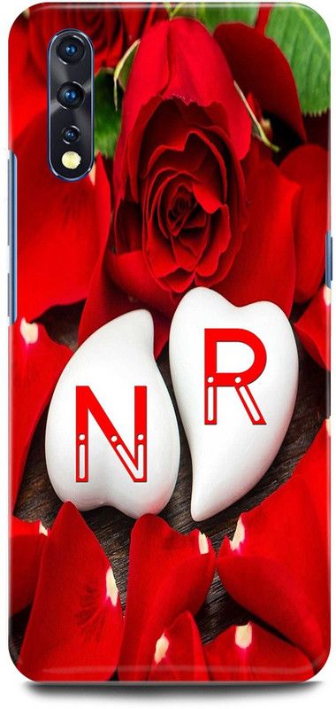 JUGGA Back Cover for Vivo S1, 1907, N LOVES R NAME,N NAME, R LETTER, ALPHABET,N LOVE R NAME  (Red, Hard Case, Pack of: 1)
