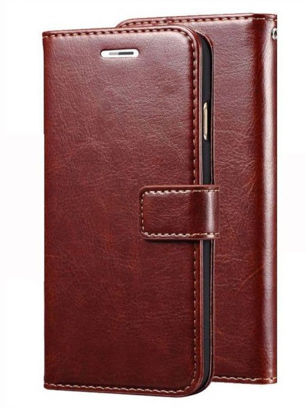CASECRAFT Flip Cover for Redmi Note 10 Pro  (Brown, Dual Protection, Pack of: 1)