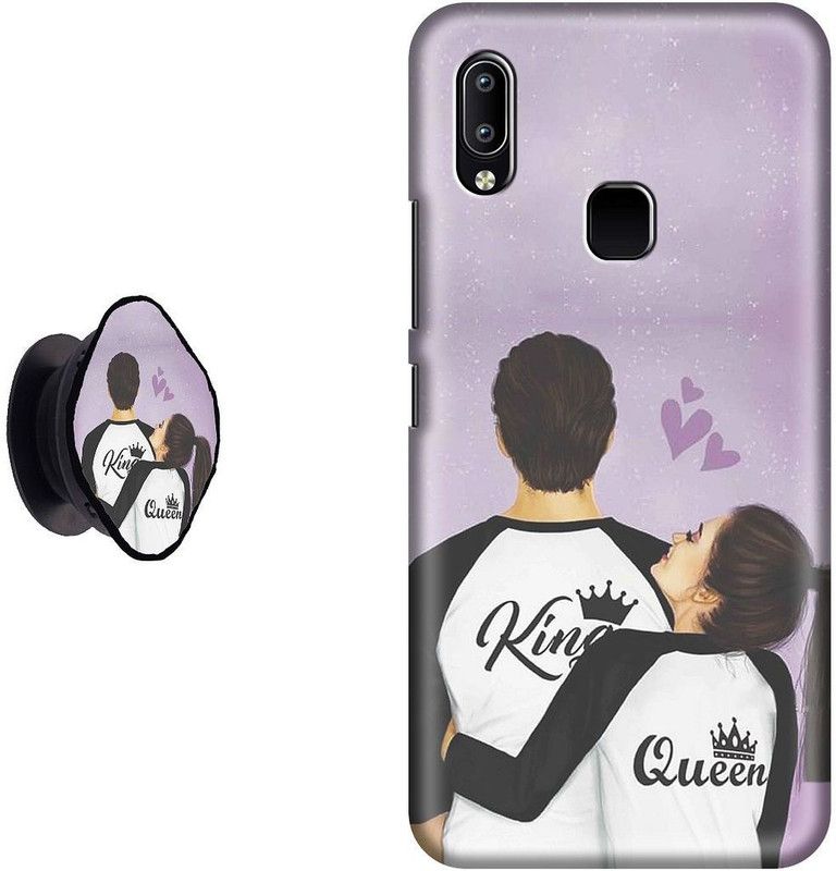 My Swag Back Cover for Vivo Y93  (Multicolor, Cases with Holder, Pack of: 2)