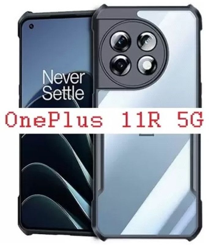 GLOBALCASE Back Cover for OnePlus 11R 5G  (Black, Rugged Armor, Pack of: 1)