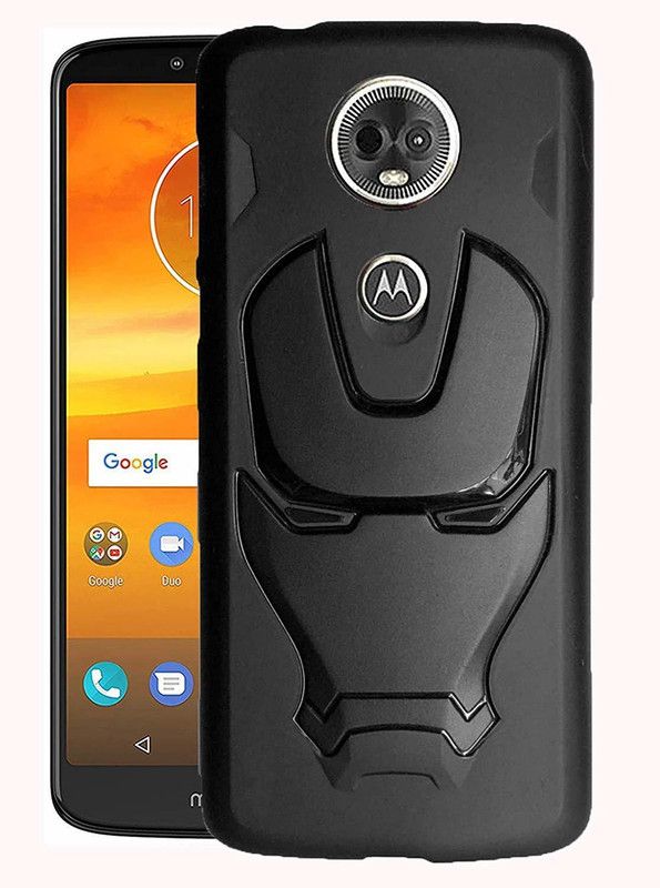VAKIBO Back Cover for Motorola Moto E5 Plus  (Black, 3D Case, Pack of: 1)