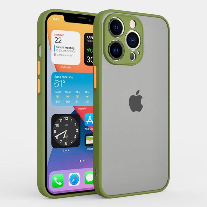 AOnes Back Cover for Iphone 13 Pro  (Green, Cases with Holder, Pack of: 1)