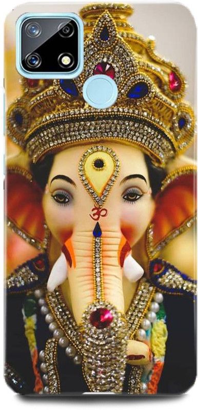 FUGGA Back Cover for Realme Narzo 20, GANESH, GANESH, JI, GOD, GAJANAND, GANPATI, BAPPA  (Multicolor, Hard Case, Pack of: 1)