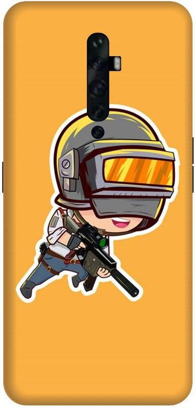 UMPRINT Book Cover for Oppo Reno 2f Pubg Pubg Game Pubg Mobile Printed Back Cover  (Multicolor, Hard Case, Pack of: 1)