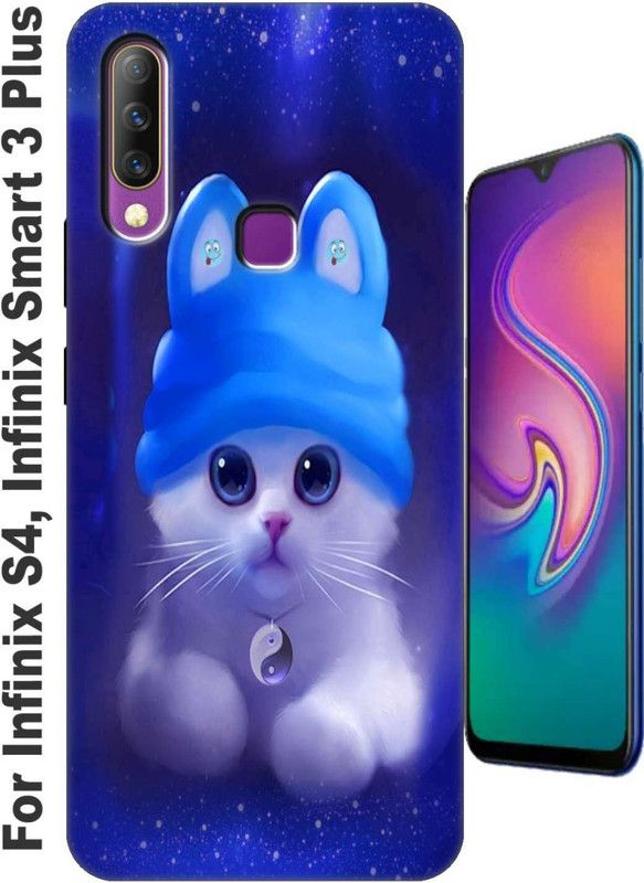 Sheorano Back Cover for Infinix S4/ Infinix Smart 3 Plus 2833  (Purple, Flexible, Silicon, Pack of: 1)
