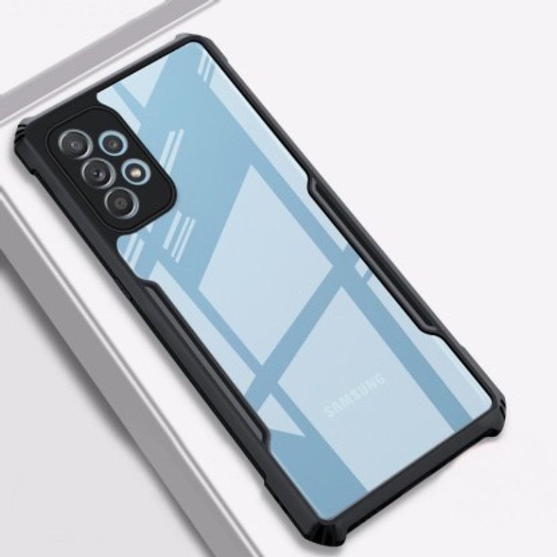 Cermarise Back Cover for Galaxy A72  (Black, Camera Bump Protector, Pack of: 1)