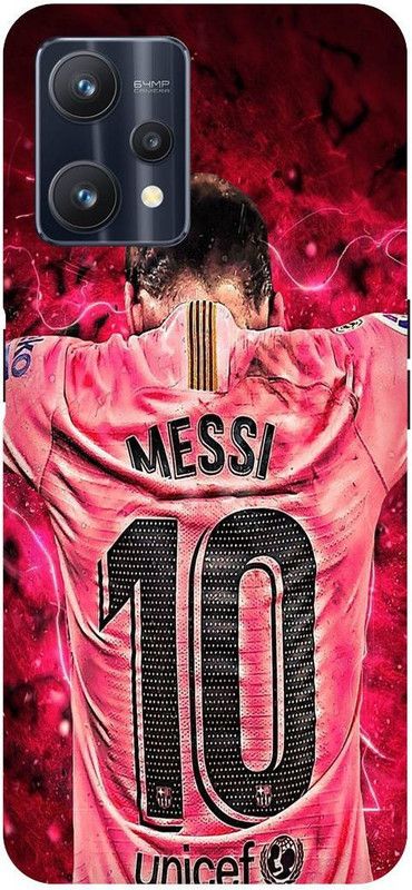 THE NARAYANA COLLECTIONS Back Cover for REALME 9 PRO- RMX3471-MESSI,FOOTBALL,SPORTS,JERSY  (Multicolor, Hard Case, Pack of: 1)