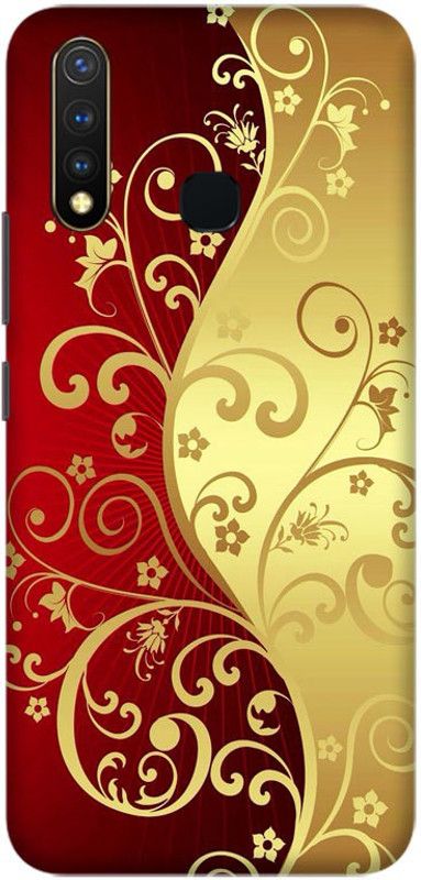 Crafto Rama Back Cover for Vivo Y19, Vivo 1915, V1915
, Flowers, Bouquet, Red, Yellow, Beautiful, PRINTED, BACK COVER  (Multicolor, Hard Case, Pack of: 1)
