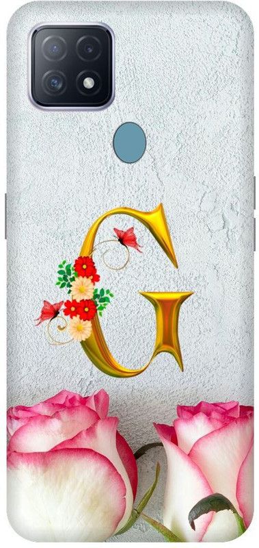 KARJUN Back Cover for OPPO A15s, G Letter Printed  (Multicolor, Hard Case, Pack of: 1)