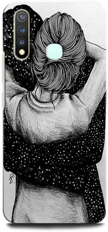 GRAFIQE Back Cover for Vivo U20 1921 GIRL BOY LOVE, ANIME, SWEET COUPLE, TOGETHER, COUPLE KISS  (Multicolor, Shock Proof, Pack of: 1)