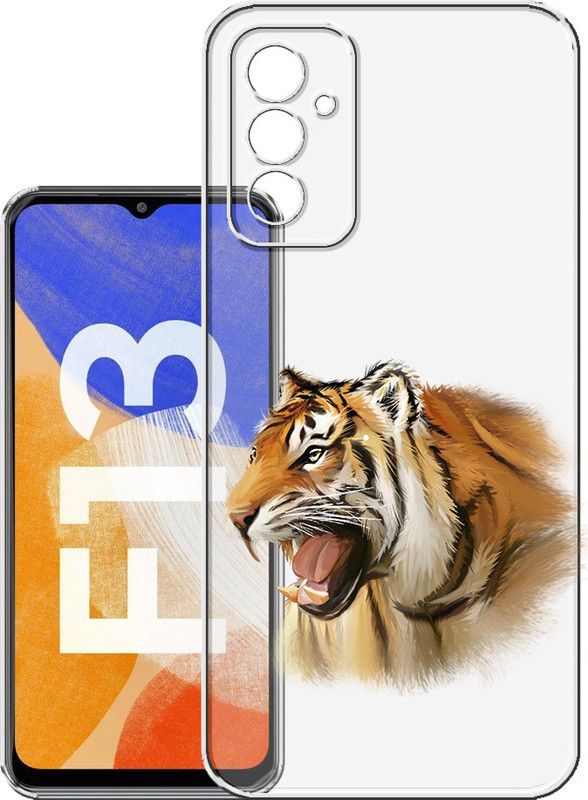 HANIRY Back Cover for Samsung F13 5g, SM-E135FLBDINS back cover, LEOPARD, Designer, PNG_31  (Multicolor, Flexible, Silicon, Pack of: 1)
