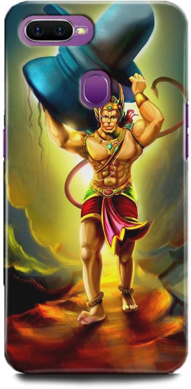 INTELLIZE Back Cover for Oppo A7/CPH1901 hanumanji,Printed  (Multicolor, Shock Proof, Pack of: 1)