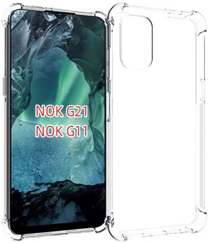S-Softline Back Cover for Nokia G21, Premium Boom TPU Transparent case  (Transparent)