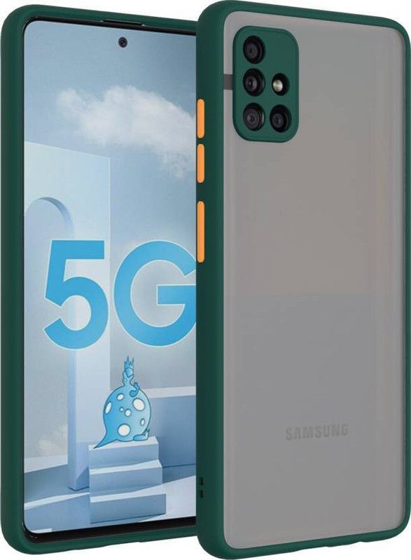 Gorilaorginal Back Cover for Samsung Galaxy A51  (Green, Camera Bump Protector)