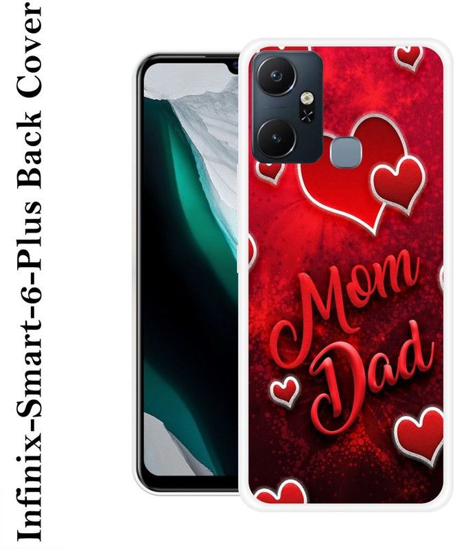 JATLAND Back Cover for Infinix Smart 6 Plus  (Red, Grip Case, Silicon, Pack of: 1)
