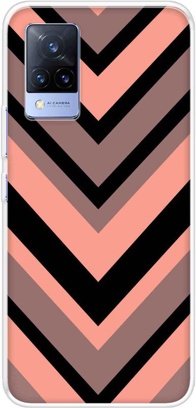 QRIOH Back Cover for Vivo V21  (Multicolor, Grip Case, Silicon)