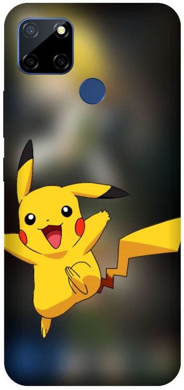 URCHIN Back Cover for Narzo 30A Pikachu, Cartoon, Pokemon, Cute, Pikachu Pokemon, Love  (Multicolor, Shock Proof, Pack of: 1)