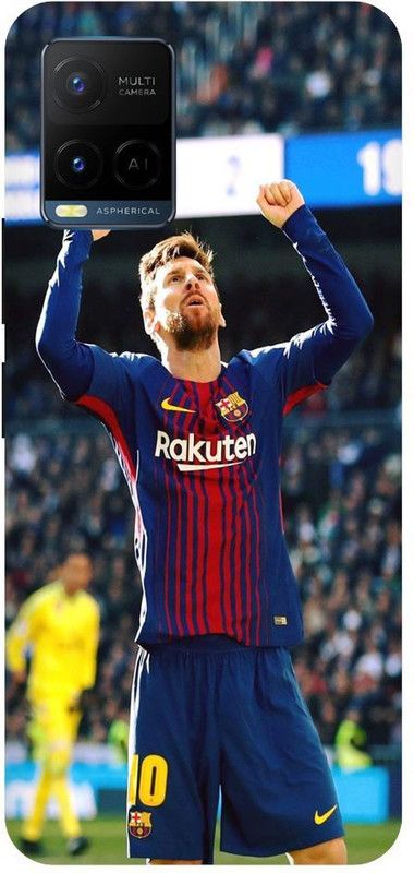 Bluvver Back Cover for Vivo Y21,V2111, Printed Messi Back Cover  (Multicolor, Hard Case, Pack of: 1)