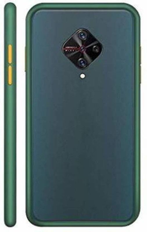 RUNEECH Back Cover for VIVO S1 PRO  (Green, Shock Proof, Silicon, Pack of: 1)