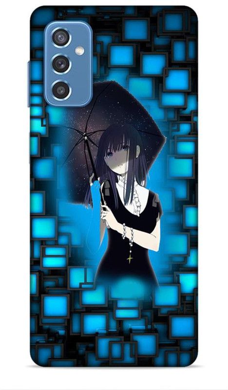 Keviv Back Cover for Samsung Galaxy M52 5G  (Black, Blue)