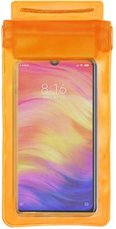 ACM Pouch for Xiaomi Redmi Note 7  (Orange, Waterproof, Silicon, Pack of: 1)