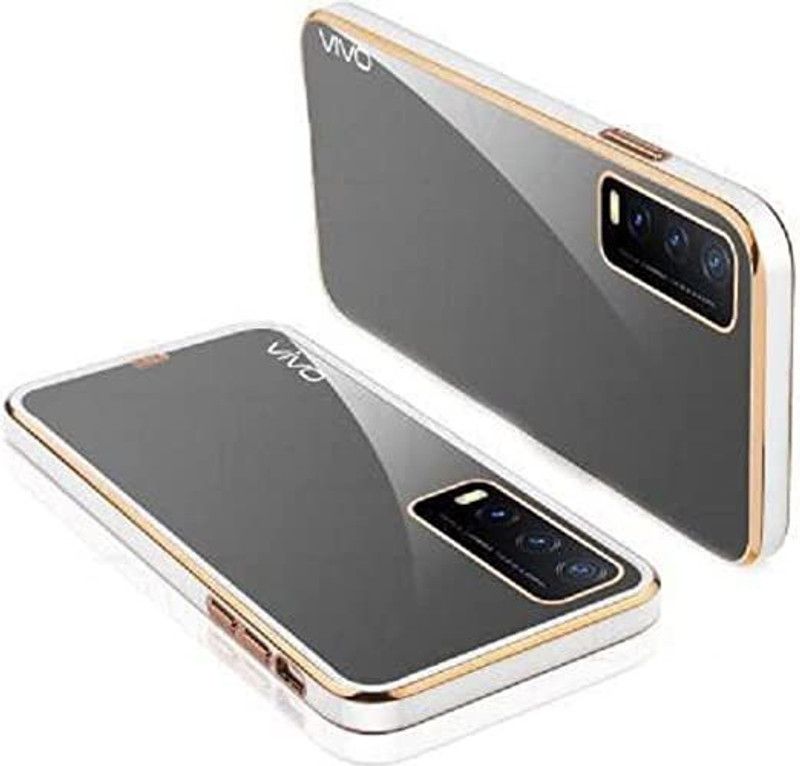 Luxury Counter Back Cover for Vivo Y21 2021 Model  (White, Grip Case, Pack of: 1)