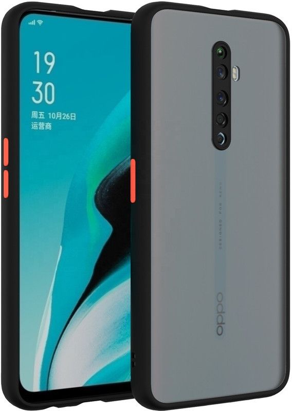 SAPCASE Back Cover for Oppo Reno2 F  (Black, Shock Proof, Pack of: 1)