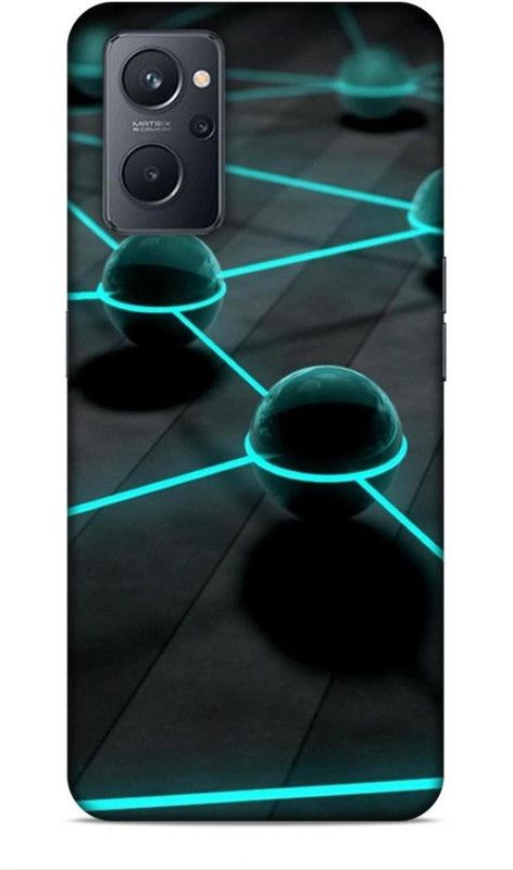 Covermania Back Cover for Realme 9i  (Black, Blue, Waterproof)